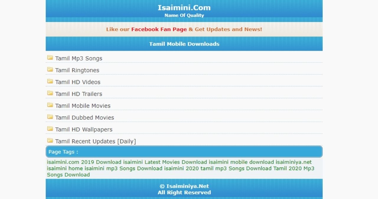 Isaimini 2021 sales