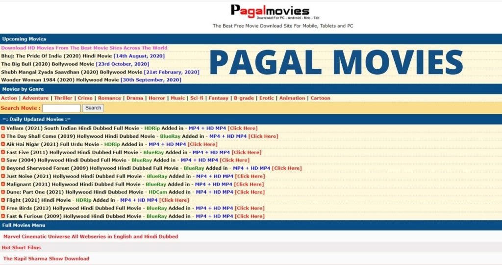Pagalmovies Stream Free Latest Movies In 8K