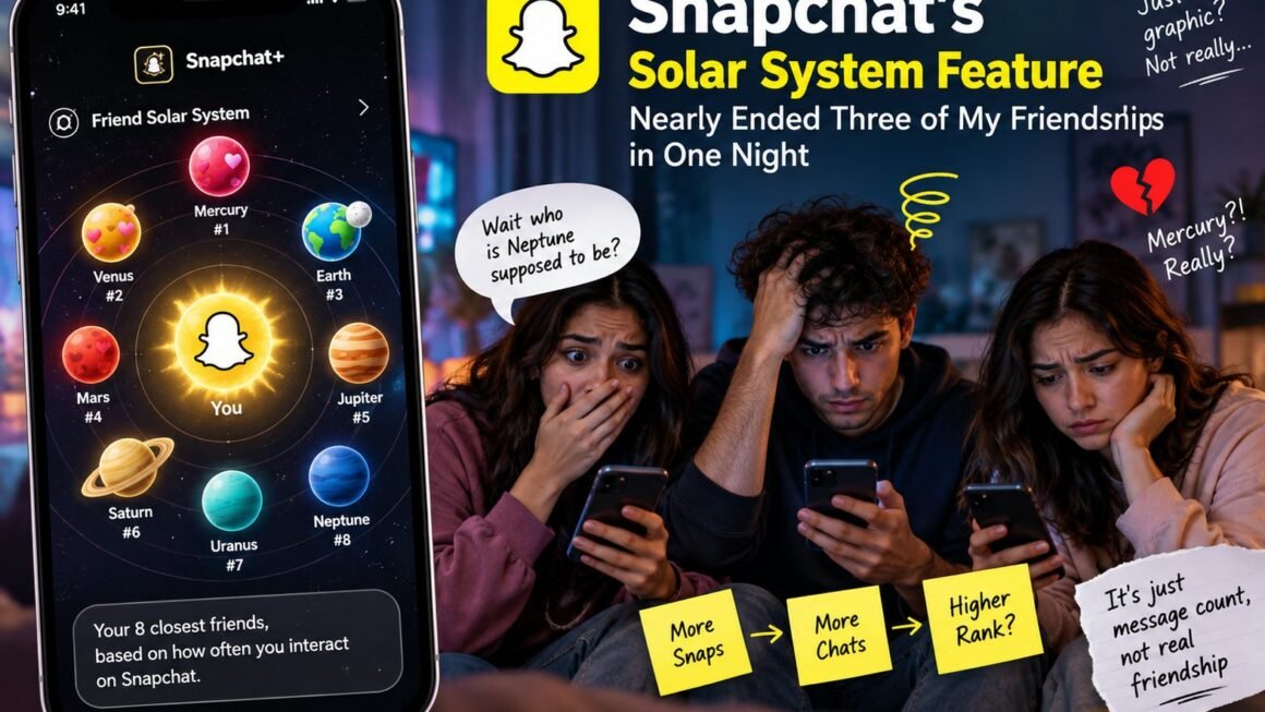 Snapchat’s Solar System Feature Nearly Ended Three of My Friendships in One Night  
